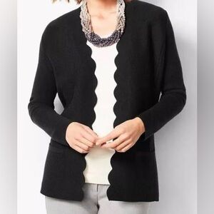 Talbots Scallop Edge Cardigan